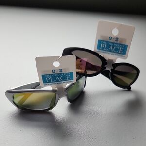 The Children's Place Black and Silver Sunglasses Set